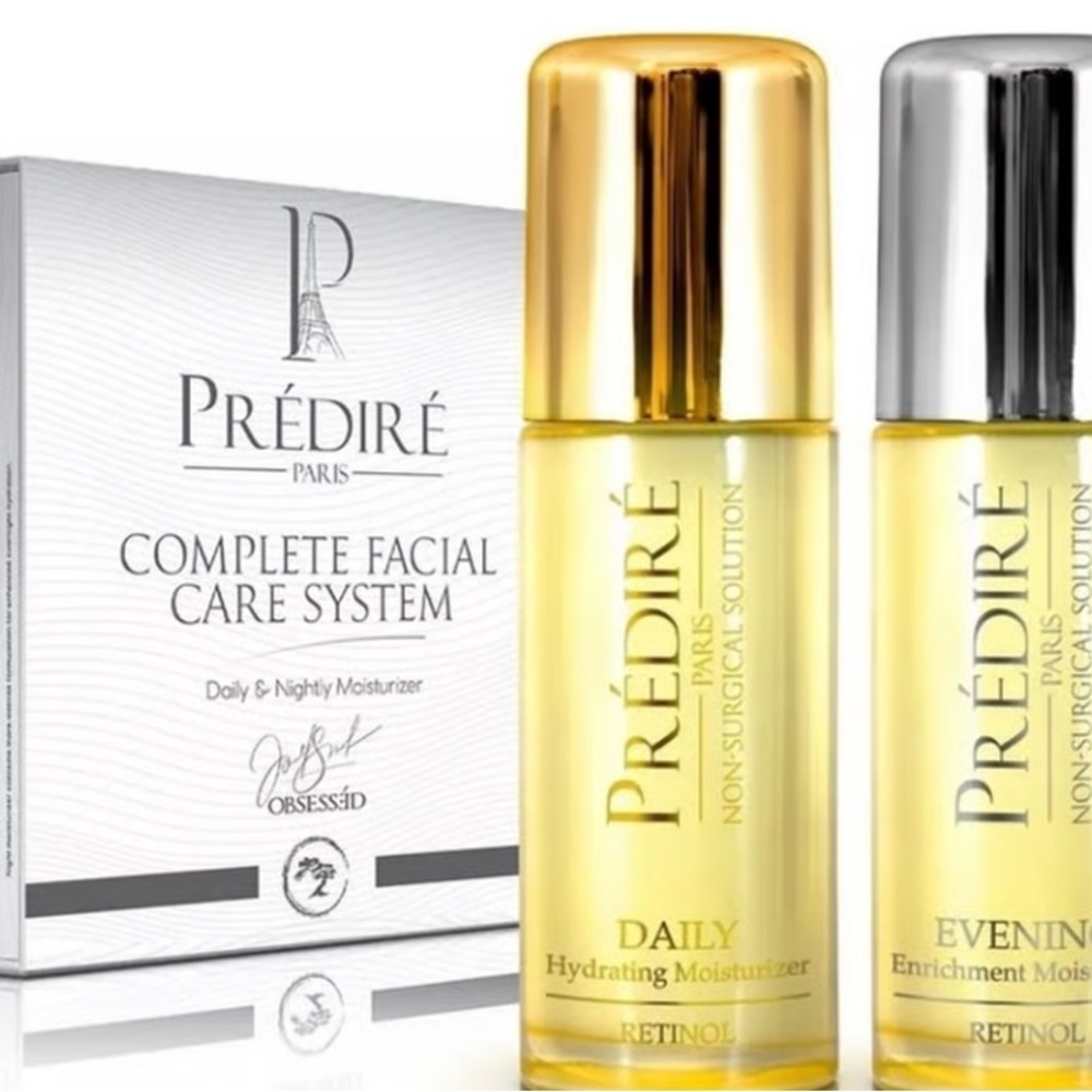 Predire Daily & Nightly Luxury Moisturizing Set Complete Facial Care System New